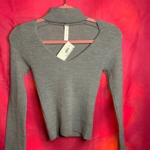 Blue Blush Grey Sweater